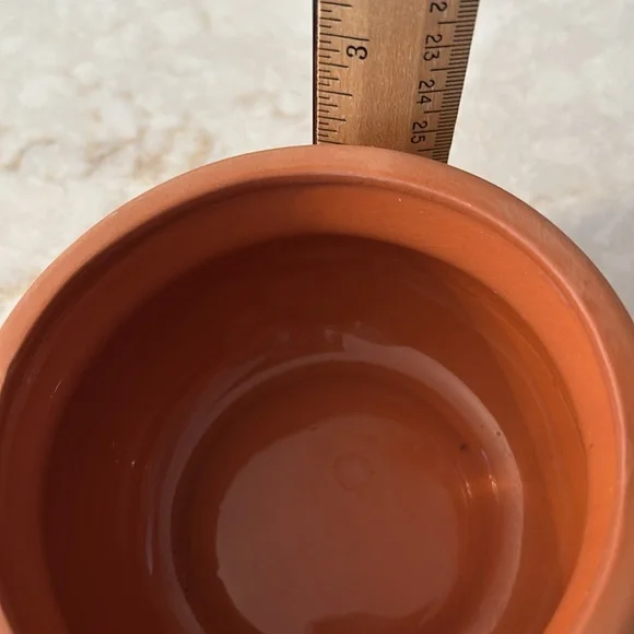 Terracotta Clay Pot with Spoon - Picture 3 of 5